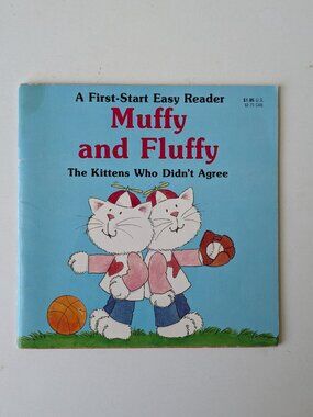 5/$15 Kids Book Muffy & Fluffy First Start Easy Reader 1988 Troll PreK Reading